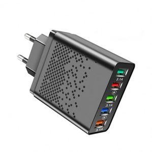 QC3.0 5USB Mobile Phone Charger Multi-Port Charger 5-Port Fast Charger Head 5U Adapter for iPhone Android - Product Image 4