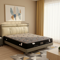 Matelas hybride de taille unique en mousse à ressort de qualité supérieure ignifuge pour chambre d'hôtel Matelas sans bruit