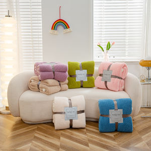 Manta <span class=keywords><strong>de</strong></span> <span class=keywords><strong>cama</strong></span> <span class=keywords><strong>de</strong></span> doble cara, lana <span class=keywords><strong>de</strong></span> Cachemira <span class=keywords><strong>de</strong></span> cordero, mantas a cuadros, funda <span class=keywords><strong>de</strong></span> sofá cálida para <span class=keywords><strong>invierno</strong></span>, <span class=keywords><strong>colcha</strong></span> - Product Image 2