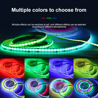 SXZM Factory Direct Bande LED COB RGB 12V haute densité 432 LED/M, couleur magique adressable sans points pour éclairage linéaire
