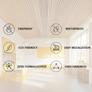 Hot Bán Không Thấm Nước <span class=keywords><strong>WPC</strong></span> Gỗ Ống Gỗ Nhựa Composite Vuông Gỗ Cho Nội Thất Trần Tường Vật Liệu Trang Trí - Product Image 5