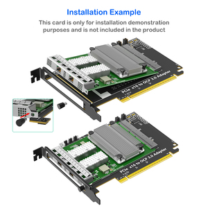 PCIe 5.0 X16 Gen-Z 4C+/SFF-TA-1002 어댑터 카드 OCP NIC3.0 고성능 노트북/데스크탑 분할 확장 카드 재고 있음 - Product Image 4