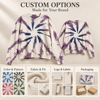 Fabricant de sweats à capuche tie-dye en spirale pour commandes en gros, 100% coton, molleton épais, pulls unis, usine de vêtements OEM