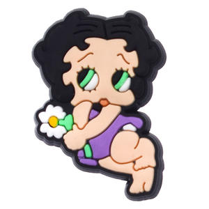 Accessoires pour sac Bogg unisexe, style dessin animé mignon et féminin, breloques pour chaussures en PVC <span class=keywords><strong>Betty</strong></span> <span class=keywords><strong>Boop</strong></span>, décorations anime 2,5-3,5 cm, DIY - Product Image 4