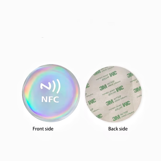 Custom Waterproof NFC Sharing Social Media NFC Epoxy Tag RFID Epoxy Sticker