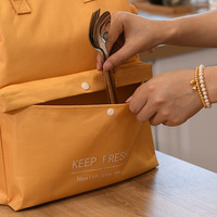 Sac isotherme personnalisé grande capacité, étanche, en aluminium, avec bandoulière amovible pour le travail et l'école