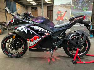 <span class=keywords><strong>Moto</strong></span> <span class=keywords><strong>Électrique</strong></span> 72V Ninja Warrior d'<span class=keywords><strong>Occasion</strong></span> pour Compétition et Course Urbaine 3000W - Product Image 5