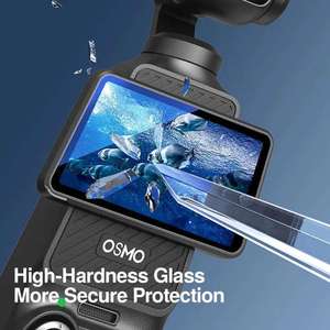 Film de protection d'écran en verre trempé pour DJI Pocket 4, protection d'écran HD résistante aux rayures pour DJI Osmo Pocket 3, accessoires - Product Image 4