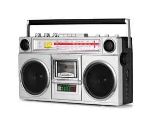 Radio FM/AM/SW, Reproductor de Casetes con Diseño Retro de los 80, Radio Antigua, Reproductor de Casetes Portátil con Altavoz - Product Image 1