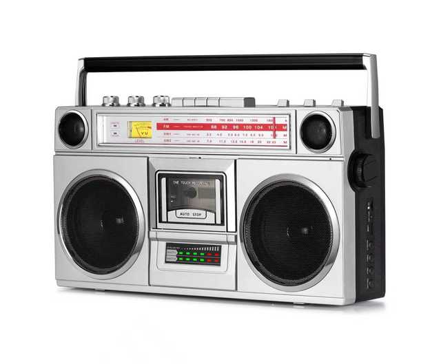 Fm/am/sw Radio 1980s Nostalgia Tape Recorder Cassette Deck Old Radio Cassette Player Retro Speaker Portable Cassette Player