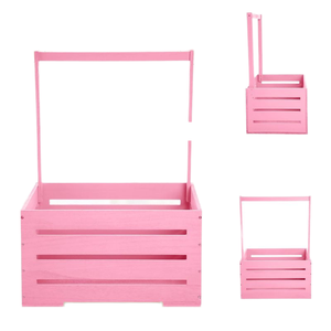 Caja <span class=keywords><strong>de</strong></span> madera colorida para Baby Shower, armario, cesta para bebé con asa y Guirnalda, caja <span class=keywords><strong>de</strong></span> almacenamiento, cesto, <span class=keywords><strong>regalo</strong></span> para bebé - Product Image 2