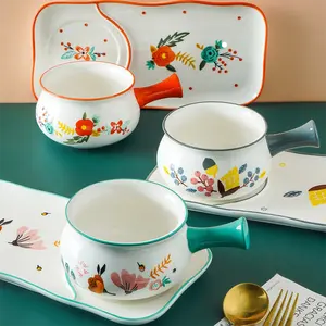 Set da tavola in ceramica per sushi giapponese hohemia quadrato set di piatti e tazze