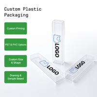 Boîte d'emballage en plastique de qualité supérieure, entièrement colorée, personnalisée, étui pliable en PET pour ensemble brosse à dents et dentifrice