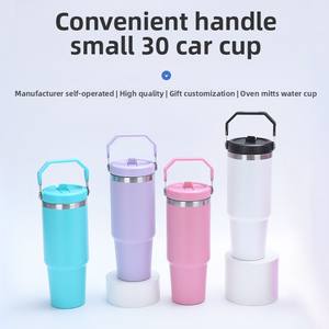 Tasse de voiture isolée en acier inoxydable 30oz transfrontalière moderne tasse de paille extérieure portable de grande capacité technologie sous vide en gros - Product Image 2