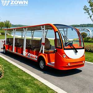 Navette électrique ZOWN pour visites touristiques, design ouvert/fermé, zéro émission, 8 à 23 sièges confortables, garantie de 2 ans, parc d'attractions, zoo - Product Image 4
