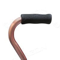 Bâton de marche médical pour personnes âgées télescopique en aluminium à hauteur réglable Quad Cane Béquilles à quatre pattes pour canne antidérapante