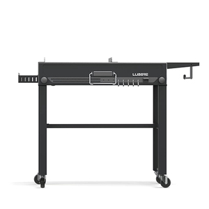 Parrilla para exteriores, soporte para parrilla, peso ligero, portátil, plegable, carrito con ruedas - Product Image 2