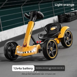 <span class=keywords><strong>Go</strong></span>-<span class=keywords><strong>Kart</strong></span> Elettrico QM Anti-Ribaltamento per Bambini 3-10 Anni, Pneumatici Antiscivolo a Bassa Gravità, 25km/h, Doppia Trazione con Musica - Product Image 1