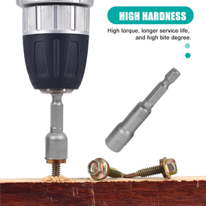 Chất Lượng Cao Công Nghiệp DIY Lớp Thép Tuốc Nơ Vít Bits Tùy Chỉnh 10Mm * 65Mm Từ <span class=keywords><strong>Nut</strong></span> <span class=keywords><strong>Setter</strong></span> OEM Nhà Máy Bán Công Cụ - Product Image 3