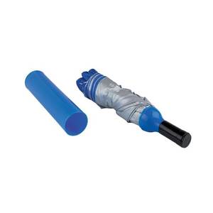 D=95cm Blue Bottle Shaped <b>Patio</b> <b>Umbrella</b> & <b>Base</b> - Product Image 1