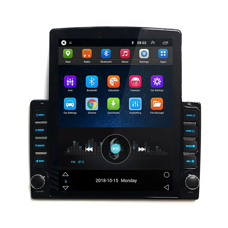 Radio con gps para coche, reproductor con android 9,7, 9,0 pulgadas, universal, doble din, hd, táctil, FM, wifi, 1 + 16G, dvd, venta al por mayor