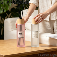 150ml Mattierte Farbige Glas-Duftdiffusor-Flasche mit Deckel, Leerer Nachfüllbarer Aroma-Behälter, Luxuriöser Raumduft für Zuhause, Schlafzimmer und Büro