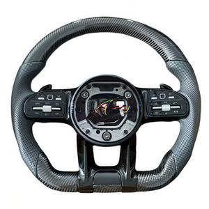 Volant en fibre de carbone pour <span class=keywords><strong>Mercedes</strong></span> Benz 809 W206 W205 W204 W222 W223 W213 W177 W463 AMG GT GLS63 GLE63 SL63 G63 A45 - Product Image 1
