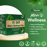 Tisane aux herbes Chinaherbs en marque blanche pour hommes, mélange de ginseng 100 % naturel en sachets, formule personnalisée OEM ODM, vente en gros
