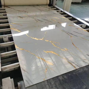 Feuilles de panneau mural en marbre UV panneau mural 3d imperméable en carbone <span class=keywords><strong>ardoise</strong></span> marbre <span class=keywords><strong>pour</strong></span> panneaux de décoration murale B1 ignifuge - Product Image 6