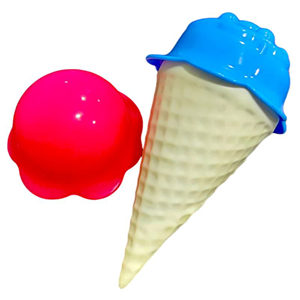 Juguete de Cono de Helado de Juguete para Niños, Juego de Imitación de Comida, Empaquetado en BOPP - Product Image 1