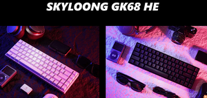 <span class=keywords><strong>Skyloong</strong></span> คีย์บอร์ด GK68แบบมีสายมีสวิตช์แม่เหล็กมีไฟ RGB backlit คีย์บอร์ดแบบกลไกพร้อมฝาครอบคีย์บอร์ดแนวเส้นพิมพ์แบบหันหน้าไปทางทิศใต้ - Product Image 5