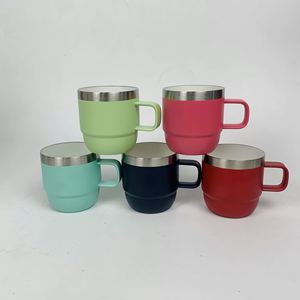 Verre à vin et tasse à expresso en acier inoxydable double paroi, petite capacité 2oz/4oz, pour sublimation, pour whisky et usage extérieur, modèle international - Product Image 1