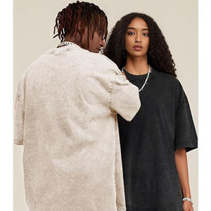 เสื้อยืดโอเวอร์ไซส์ล้างวินเทจ3แพ็ค | เสื้อยืดทรงหลวมแนวย้อนยุคของผู้ชาย | เสื้อสตรีทแวร์ผ้าฝ้ายเนื้อนุ่ม - Product Image 3