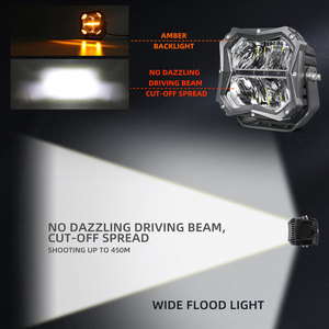 새로운 도로 안개 램프 12V 24V 5 인치 6000K 드라이빙 스팟 <span class=keywords><strong>Hilux</strong></span>에 대한 보조 라이트 큐브 - Product Image 4