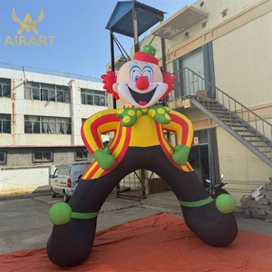 Arco de payaso inflable de pie de 4 metros para decoración de entrada de Evento de circo con logotipo personalizable - Product Image 3