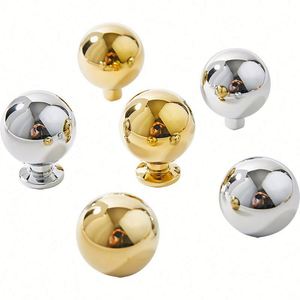 Modern Door Knob for Window Multi Color Silver Electroplated <b>Mini</b> Handle for Kitchen Wardrobe Drawer Cabinet Single Hole - Product Image 1