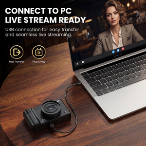Appareils photo numériques reflex CCD Inskam OEM 1080P 16MP 4K <span class=keywords><strong>HD</strong></span> avec écran de 3 pouces, zoom 16x, USB Type-C, écran rotatif à 180° pour la photographie - Product Image 6