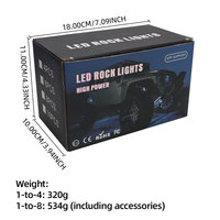 Lumières de roche LED RVB de haute qualité avec télécommande APP étanche 9 Led pour voiture camion dessous de caisse Led Rock Light accessoires de voiture