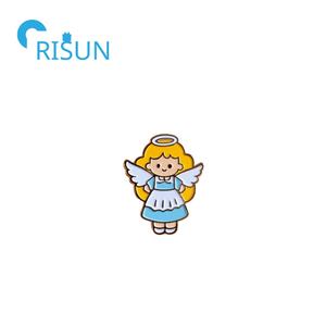 Kleine Pin Badge Vintage Custom 3d Email Engel Met Vleugel Beschermengel Reversspeld Cherub Broche Pin - Product Image 5