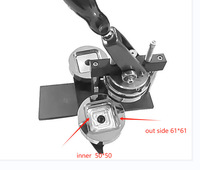 Autocollants magnétiques personnalisés 50*50mm pour réfrigérateur Kit de machine à fabriquer des insignes magnétiques pour photo réfrigérateur pour événement cadeaux de mariage souvenirs