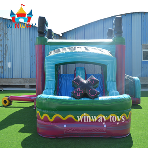 Maison gonflable pour enfants avec deux toboggans château sautant Winway PVC capacité de 500kg pour le plaisir et les fêtes d'arrière-cour - Product Image 6