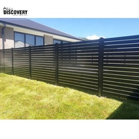 Panneaux de clôture horizontaux modernes en aluminium pour l'intimité du jardin et des espaces extérieurs