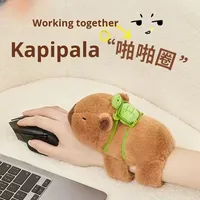 Cross-Border Mignon Capybara Peluche Poupée Super Doux Bracelet de Poignet avec Snap Ring Enfants Ours Type Jouet En Gros