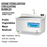 Línea Inteligente de Lavado de Vegetales con Ozono para Fábricas de Ensaladas, con Temporizador Automático para Solución de Verduras de Hoja Verde