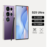 S25 Ultra Mini, Teléfono Inteligente 5G con 4800mAh de Larga Duración, 6+128GB, Cámara de 108MP, Android Desbloqueado, Teléfono Empresarial