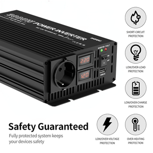 Houli-Transformateur onduleur DC/AC mini fréquence 3000W, 3kW, <span class=keywords><strong>12V</strong></span>, 24V, <span class=keywords><strong>220V</strong></span>, 60Hz, 50Hz pour solaire, meilleur prix - Product Image 4