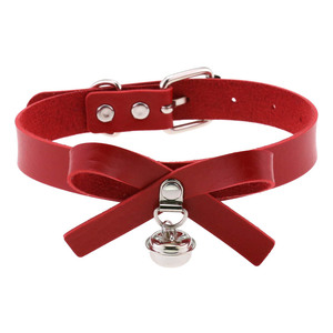 Adjustable Bondage Choker Collar Neck Ring Bowknot Bell Charm Pendant Women's Fashion <strong>Jewelry</strong> Gift Necklace for Girls - Product Image 6