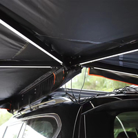 Auvents étanches 2.5M 4WD 270 degrés pour camion Suv auvent en alliage d'aluminium latéral de toit de voiture rétractable autoportant
