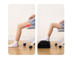 Repose-pieds pour sous le bureau au travail Hauteur réglable Traversin de pied en mousse à mémoire de forme pour les jambes Soutien lombaire du genou - Product Image 5