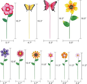 Piquets de jardin compostables papillon et flamant rose avec logo personnalisé Crochet de <span class=keywords><strong>berger</strong></span> d'automne avec ornements de sublimation - Product Image 2